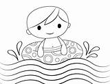 Coloring Pages For Swimming sketch template
