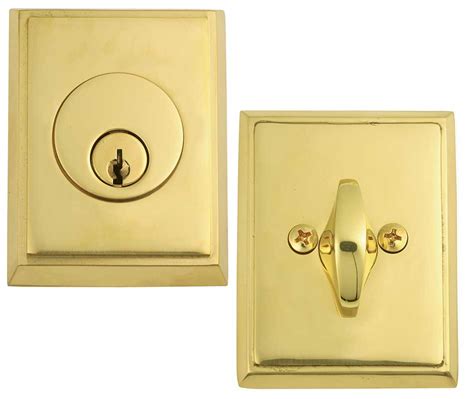 Emtek Rectangular Brass Deadbolt Door Lock - Shop Security Locks at ...