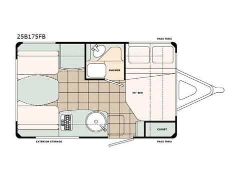 6X12 Cargo Trailer Camper Conversion Floor Plan - Iona Lubi