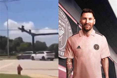 Lionel Messi's Car Jumps Red Light, Narrowly Avoids Accident Ahead of ...