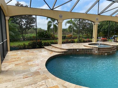 All Travertine Pool Deck Colors Options - S&S Pavers