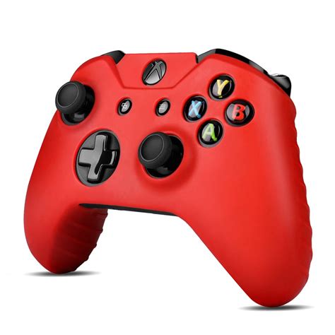 Xbox One Controller Case (Red) - Soft Silicone Gel Rubber Grip Case ...