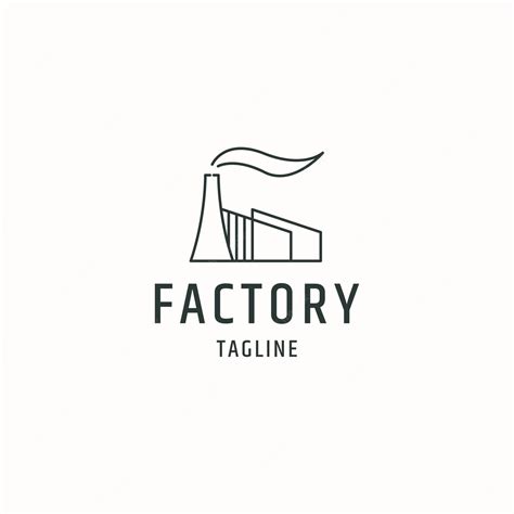 Premium Vector | Factory logo icon design template flat vector illustration