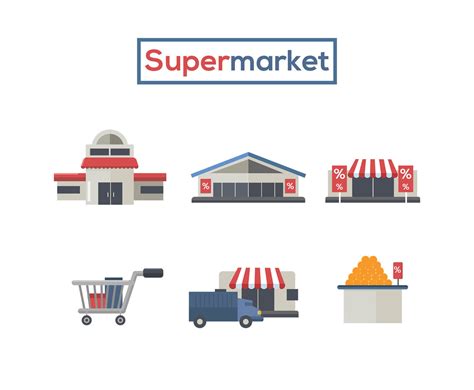 Supermarket Vector Vector Art & Graphics | freevector.com