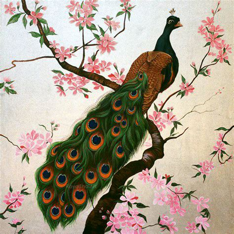 Beautiful Peacock Wall Painting l Fine Art For Sale