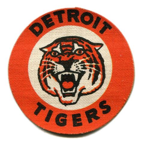 1955 Detroit Tigers MLB Baseball Post Cereal Vintage Team Logo Patch ...