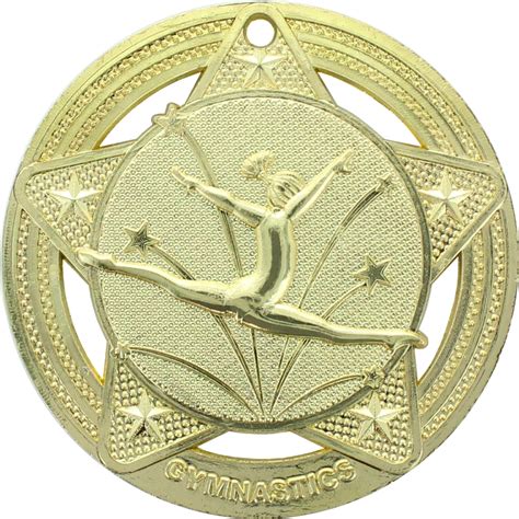 Female Gymnastics Medal by Infinity Stars Gold 50mm (2")