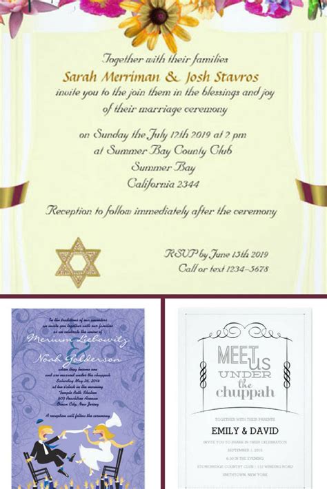 18 Gorgeous Jewish Wedding Invitations for an Unforgettable Night (2018)