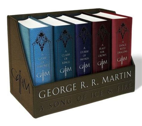 Game of Thrones Book Collection Leather Bound Set Hardcover George RR ...