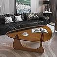 Amazon.com: Triangle Glass Coffee Table-Mid-Century Modern End Table ...