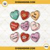Conversation Hearts Valentine PNG, Valentine Candy Hearts PNG, Valentines Day PNG File