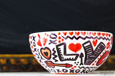 LOVE "Doodle" Bowls--Sharpie Art