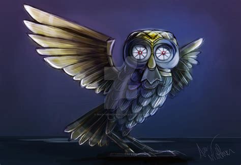 Commission Bubo the Golden Owl by Mad--Munchkin on DeviantArt