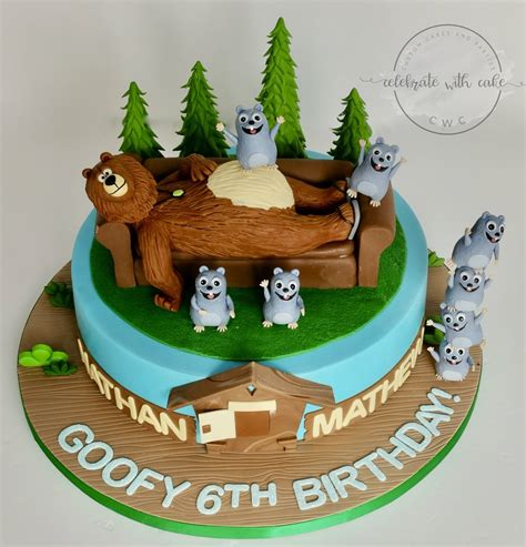 Celebrate with Cake!: Grizzy and the Lemmings single tier Cake