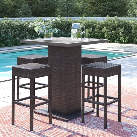 outdoor bar height table