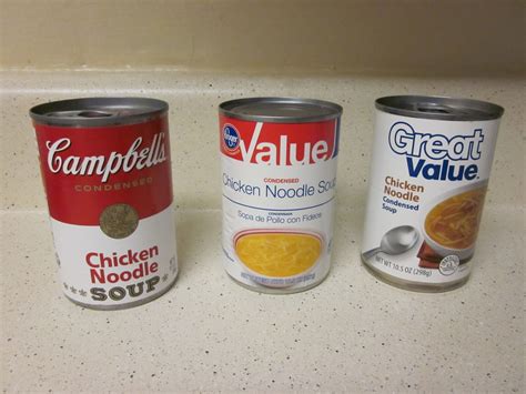 Spendwise Moms: Name Brand vs. Store Brand: Chicken Noodle Soup