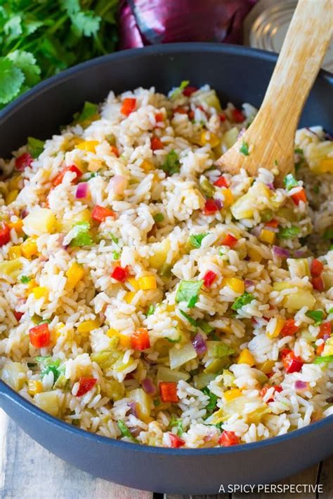 Caribbean Confetti Rice Recipe - A Spicy Perspective | Recipe | Confetti rice recipe, Rice side ...