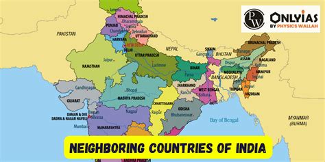 Neighboring Countries Of India Complete List, Maps And Border 2023 ...