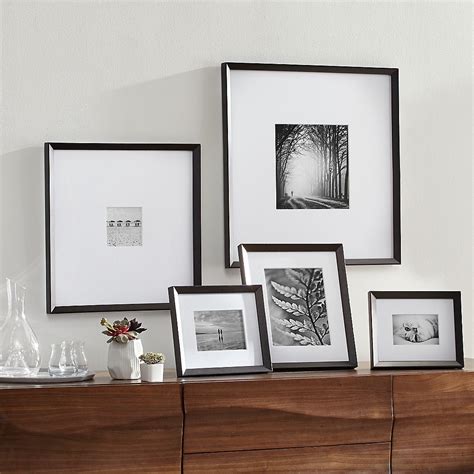 IconBlackGallerySet5SHS19 Mirrored Picture Frames, Black Picture Frames, Picture Frame Wall ...