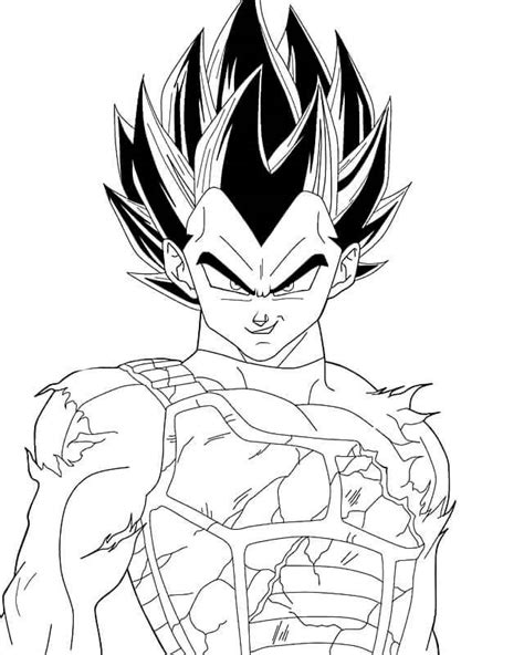 Dibujo Para Colorear Vegeta Colorear De Todo Pinterest Dragon | My XXX ...