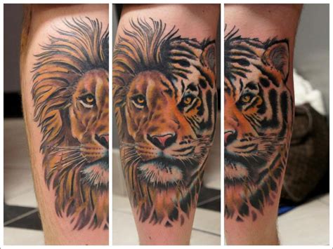 Tiger Lion tattoo