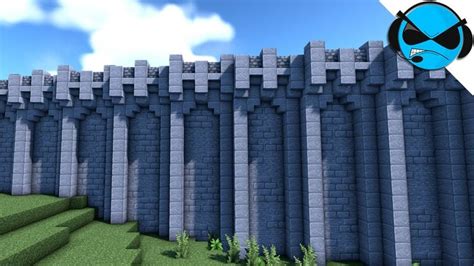 Minecraft: How to Build a Castle Wall (Minecraft Build Tutorial ...