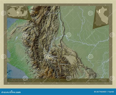 Amazonas, Peru. Wiki. Labelled Points of Cities Stock Illustration ...