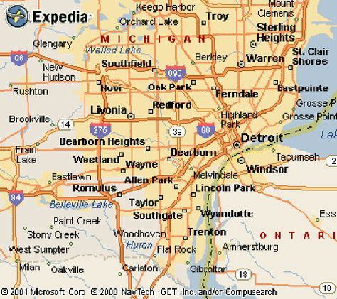 Detroit Metro Map