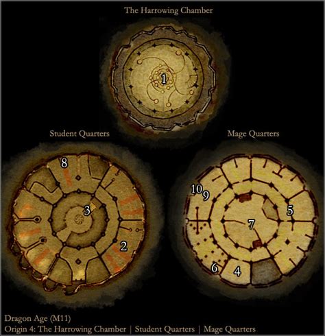 Map M11: The Circle Tower Chambers | Maps of locations - Dragon Age ...