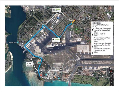 Joint Base Pearl Harbor Hickam Map - Campus Map