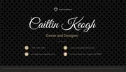 Black and Gold Luxury Jewelry Business Card - Venngage