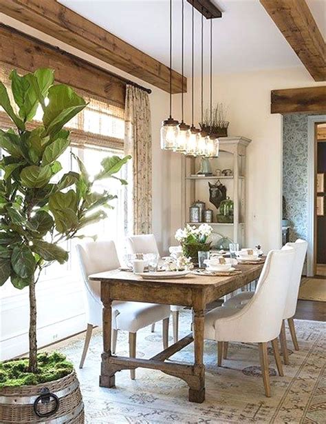 Amazing Rustic Dining Room Design Ideas 42 - SWEETYHOMEE