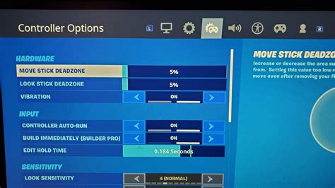 Fortnite (Nintendo Switch) Deadzone is broken.. the default setting is ...