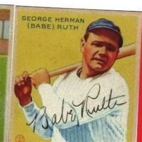 Babe Ruth Autograph Card - Etsy