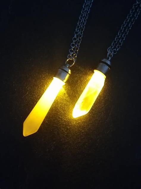 Kyber crystal pendant with light- YELLOW | Crystal pendant, Pendants, Crystals