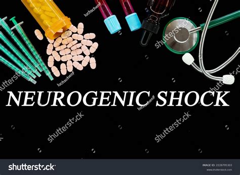 Neurogenic Shock Text On Medical Background Stock Illustration ...