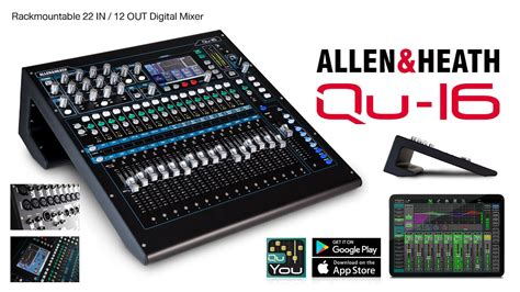 รีวิว Allen&Heath Qu-16 ดิจิตอลมิกเซอร์ 16-CH หน้าจอสัมผัสแบบ Full Color | Audiocity Review EP ...