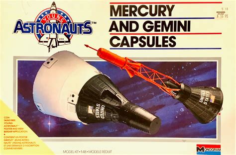 Memorabilia Art & Collectibles Revell model H-1834 kit for a McDonnell Aircraft Mercury & Gemini ...