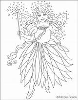 Nicoles Free Coloring Pages ZANA VERDE  GREEN FAIRY COLORING PAGE sketch template