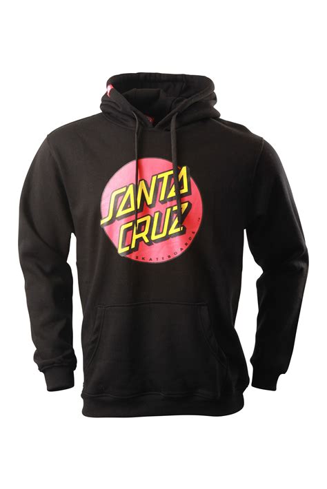 Santa Cruz Classic Dot Hoodie in Black for Men | Lyst