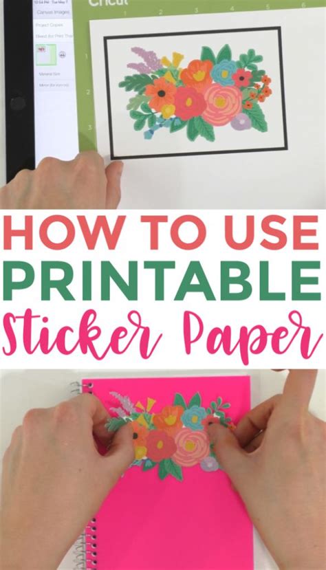 How To Use Printable Sticker Paper - Makers Gonna Learn | Printable ...