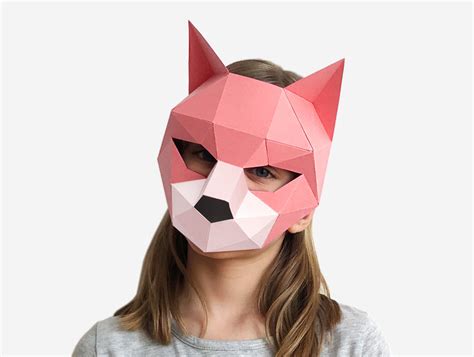 KIDS CAT DIY Paper Mask Template – Lapa Studios