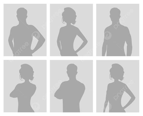 Placeholder Silhouette Vector PNG, Default Photo Placeholder Account Anonymous, Nophoto ...