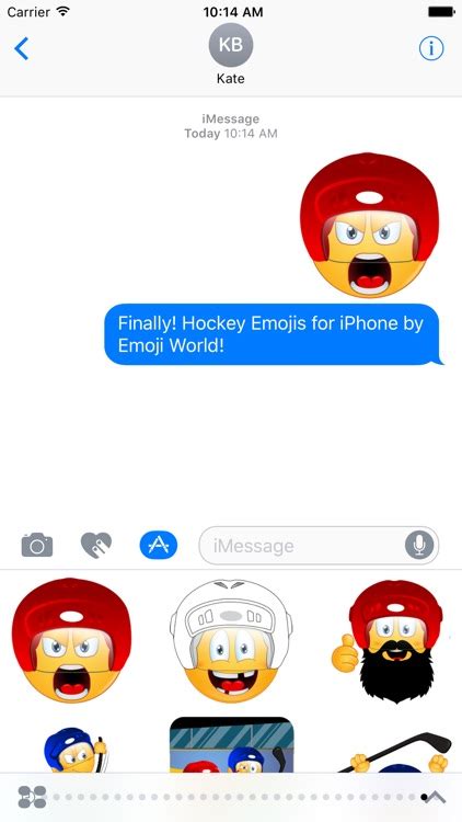 Hockey Emoji Stickers by Emoji World