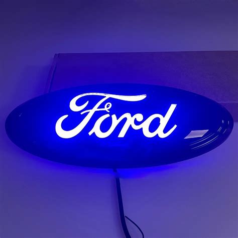 9-Inch LED Ford Emblem | Dynamic Static Lights – Off-Road Autoparts