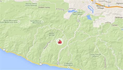 Map: Where is the Malibu brush fire burning? – Daily News