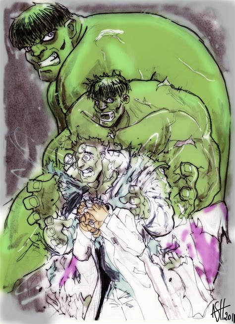 Hulk transformation colored by scarecrowhassan on DeviantArt