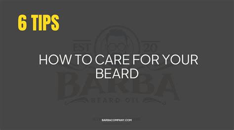 How to Care for Your Beard: 6 Tips – Barba Beard Company