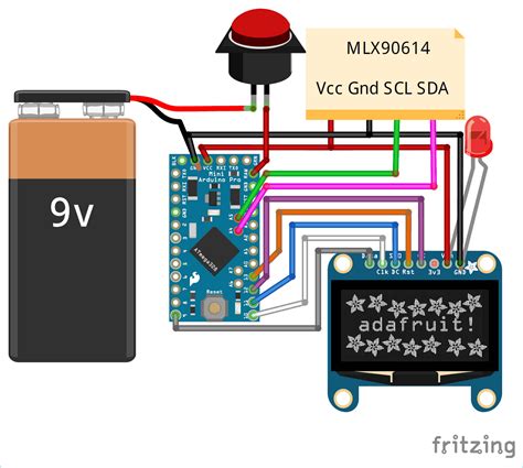 DIY Infrared Thermometer using Arduino and MLX90614 IR Temperature Sensor