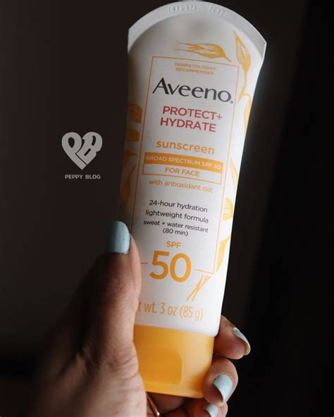 Aveeno SPF 50 Sunscreen Protect Plus Hydrate Lotion Review - Peppy Blog